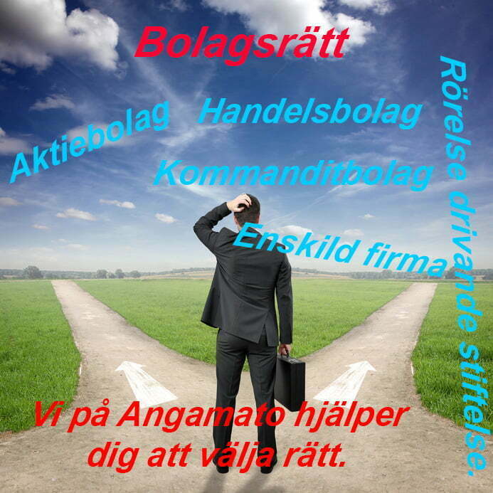 Bolagsrätt, Angamato Ekonomikonsult, Tomas Tobiasson, Bolagsform